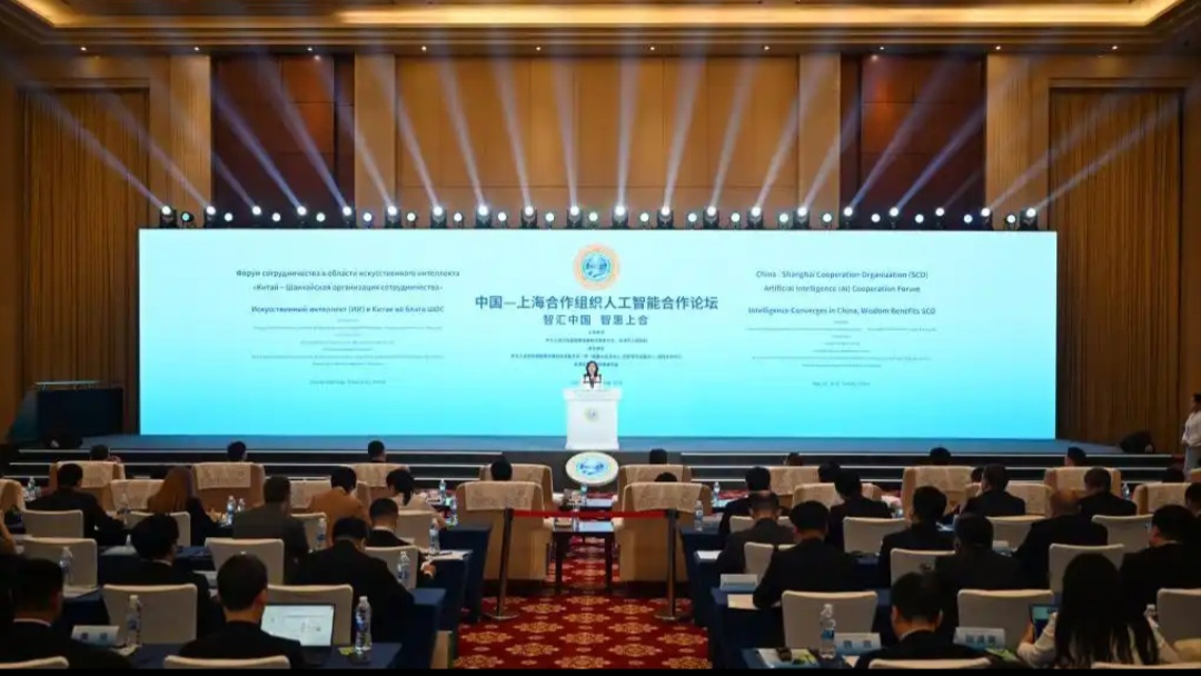 中国—上海合作组织人工智能合作论坛在天津举行。