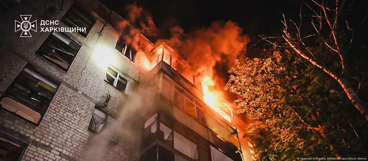 俄罗斯再次从空中袭击乌克兰城市，造成人员伤亡。