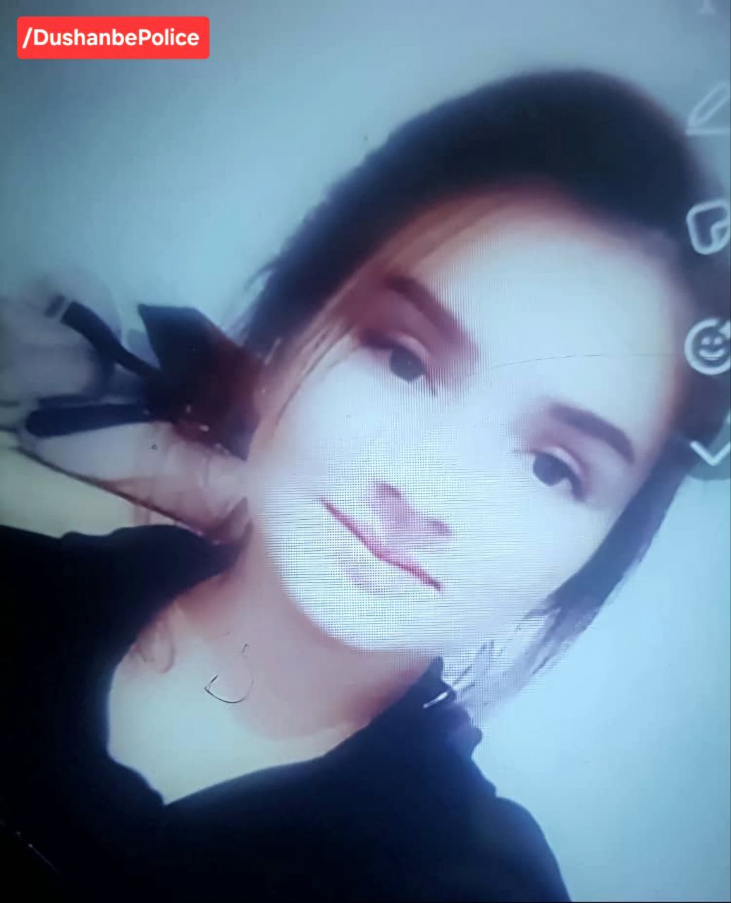 杜尚别警方正在寻找一名失踪的19岁女孩。