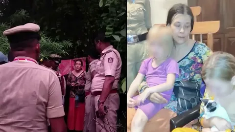 一名俄罗斯女子和她的两个孩子在印度的一个山洞中被发现。