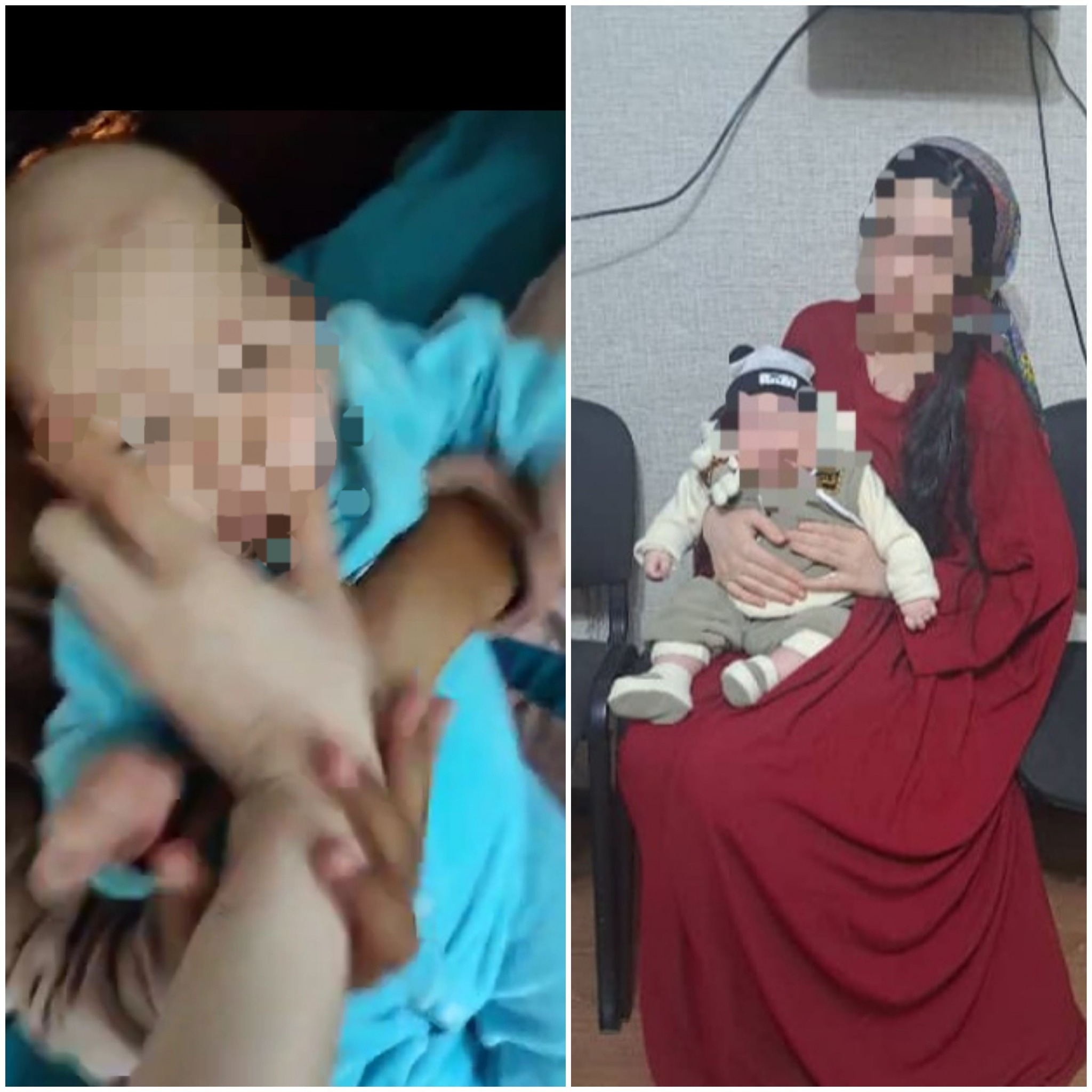 据内政部消息，在哈特隆地区，一名母亲为了惩罚丈夫而殴打自己的婴儿。