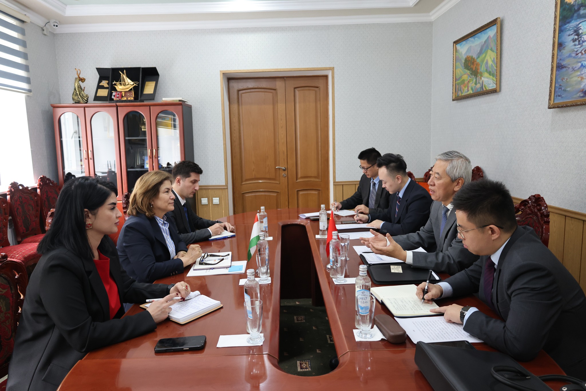 在杜尚别，与会者讨论了在塔吉克斯坦举办中国文化日的事宜。