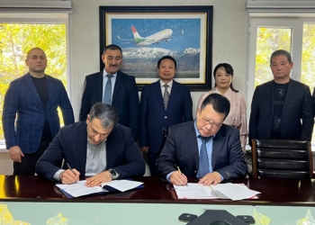 Somon Air 与中国上海海珠公司签署了合作备忘录。