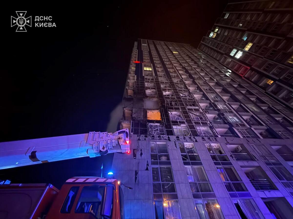 基辅遇袭：高层建筑受损，有人员伤亡报告