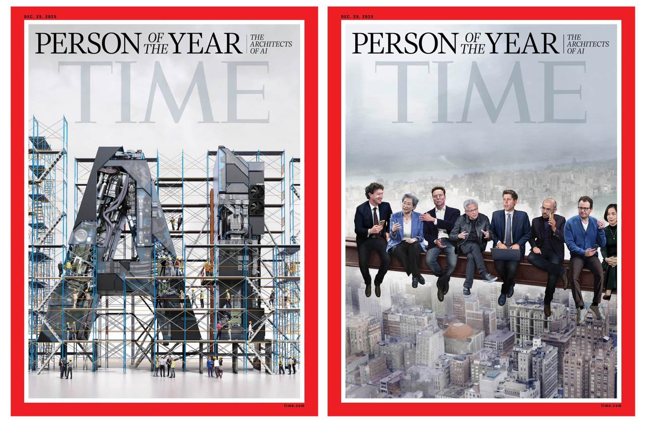《时代》杂志将“人工智能架构师”评为2025年度人物