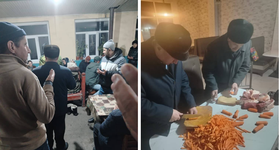 在杜尚别-恰纳克公路上，司机和乘客可以享用热餐。